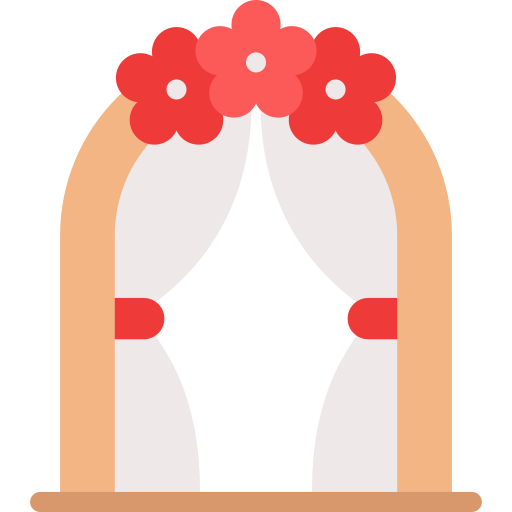 arco de boda icono gratis