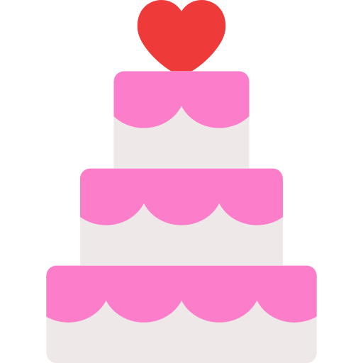 pastel de boda icono gratis