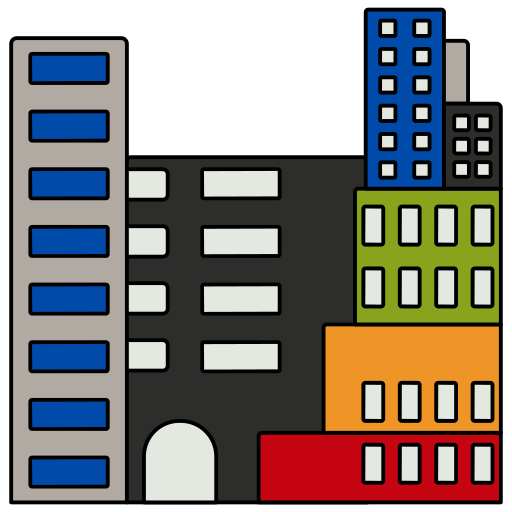 bâtiments de la ville Icône gratuit