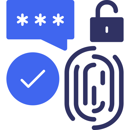 seguridad biométrica icono gratis