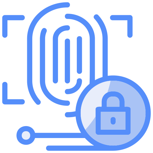 autenticación biométrica icono gratis