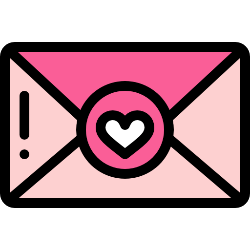 carta de amor icono gratis