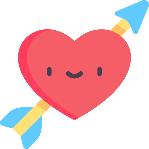 Heart Kawaii Flat icon