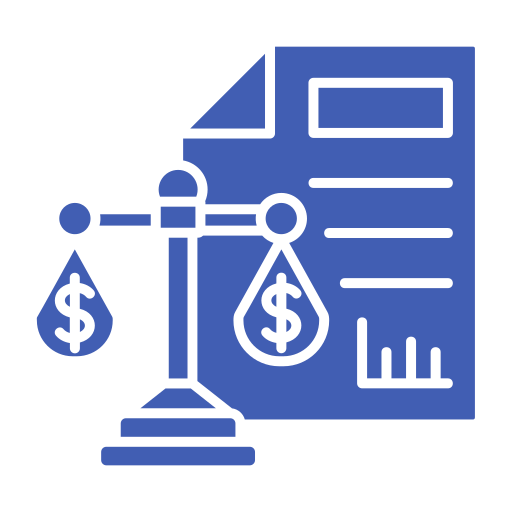 hoja de balance icono gratis