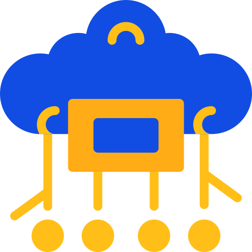 computación en la nube icono gratis