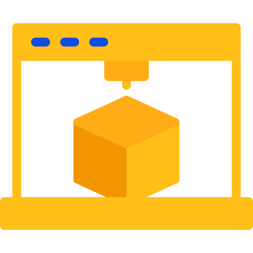 impresión 3d icono gratis