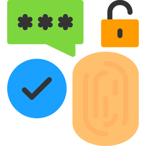 seguridad biométrica icono gratis