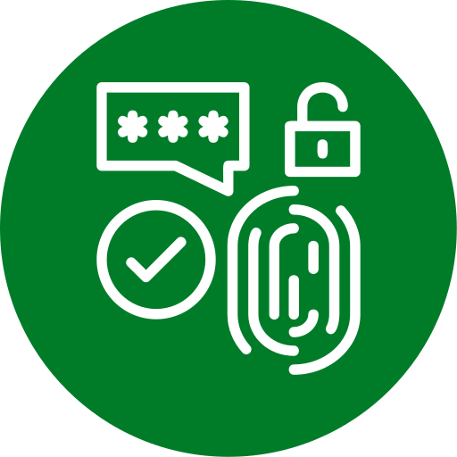 Biometric security free icon