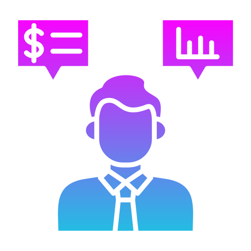 asesor financiero icono gratis