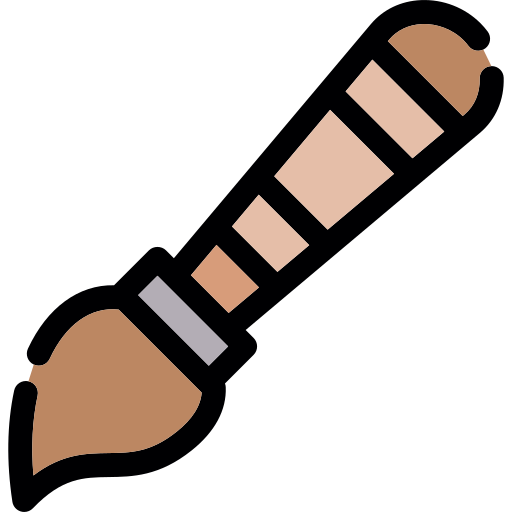 cepillo de pintura icono gratis