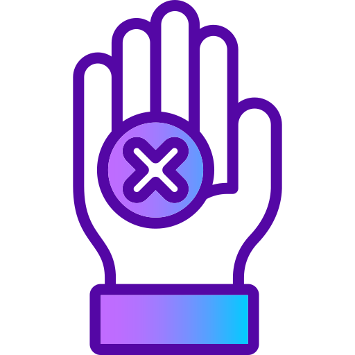 Rejection free icon Rejection free icon