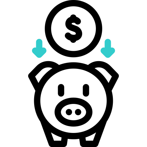Piggy bank free icon