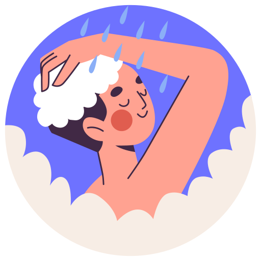 Shower free sticker