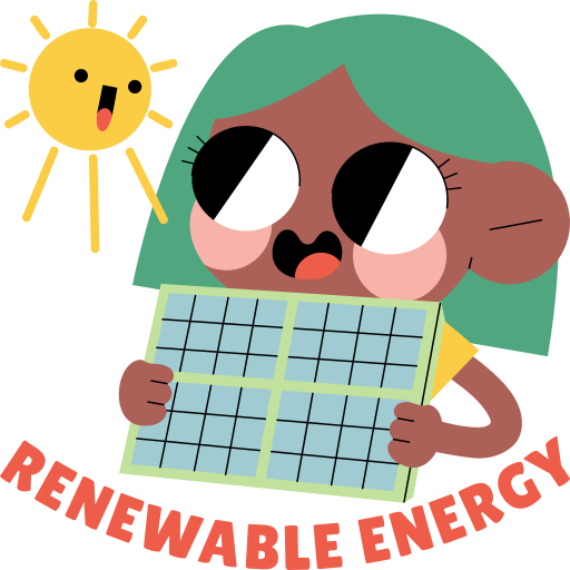 Renewable energy free sticker Renewable energy free sticker