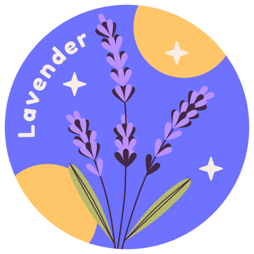 lavanda gratis sticker