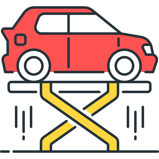 elevador de coches icono gratis