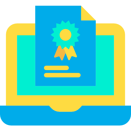Certificate free icon