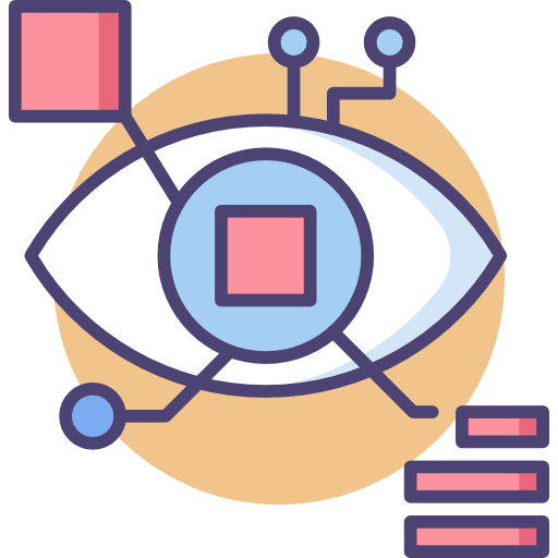 Bionic eye Flaticons Lineal Color icon