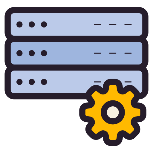 configuración de base de datos icono gratis