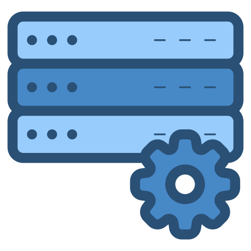 configuración de base de datos icono gratis