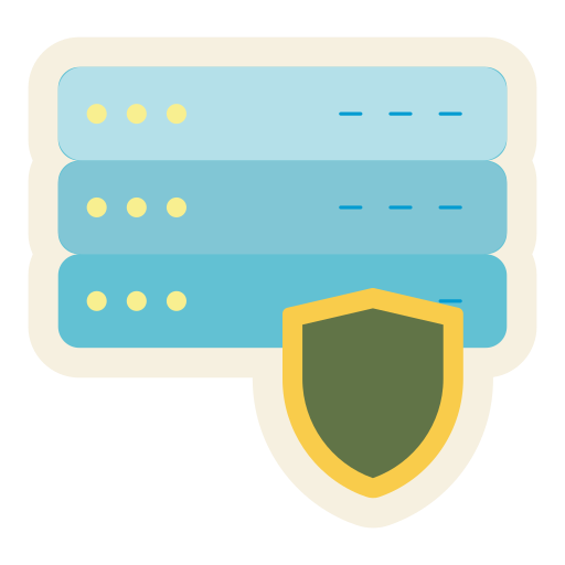seguridad de la base de datos icono gratis