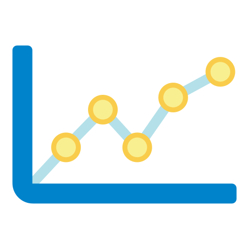 gráfico de linea icono gratis