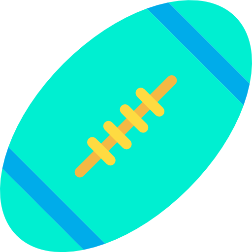 pelota de rugby icono gratis