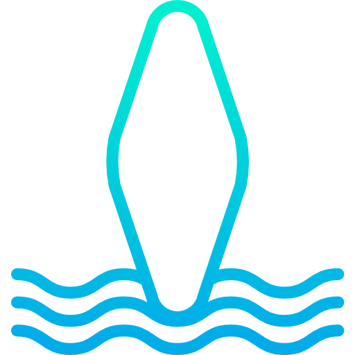 Surf board free icon