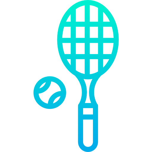 Tennis racket Kiranshastry Gradient icon