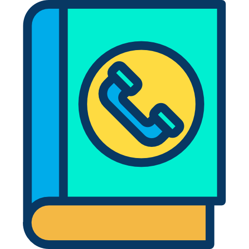 libro de contactos icono gratis