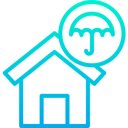 seguro de hogar icono gratis