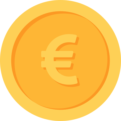 moneda euro icono gratis