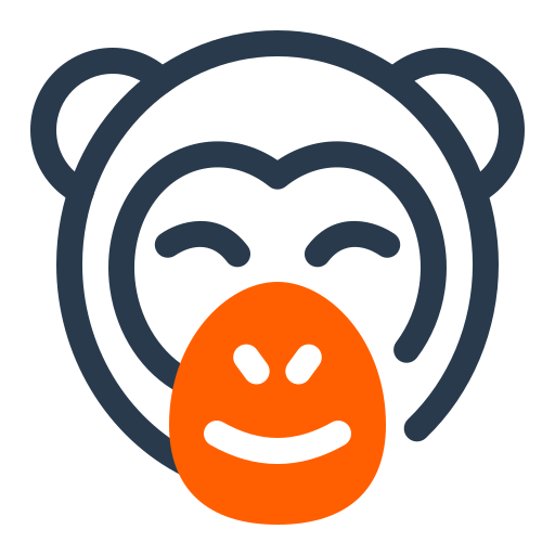 chimpancé icono gratis