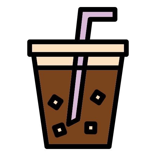 café helado icono gratis