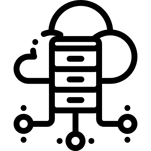 base de datos en la nube icono gratis