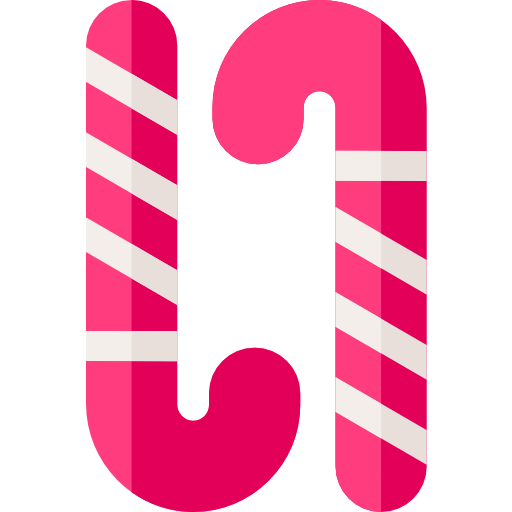 Candy cane Basic Rounded Flat icon