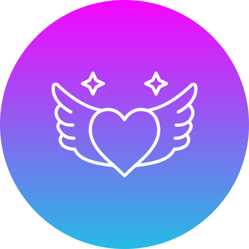Heart wing free icon Heart wing free icon