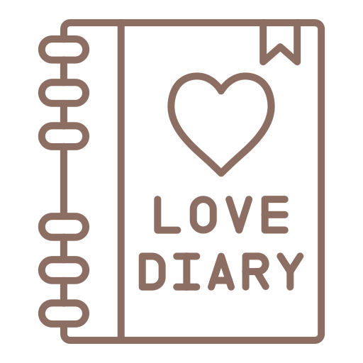 Diary - Free love and romance icons