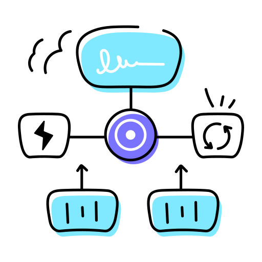 diagrama de flujo icono gratis