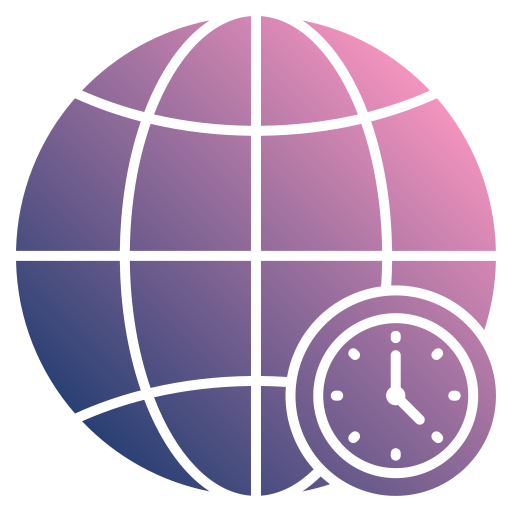 Time zone free icon