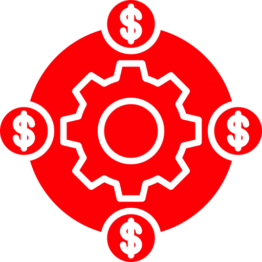 flujo de fondos icono gratis