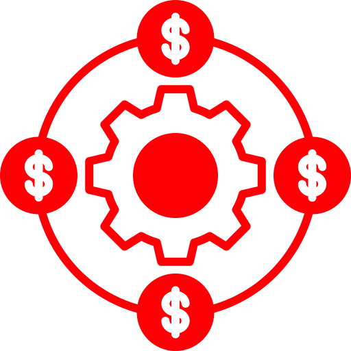 flujo de fondos icono gratis