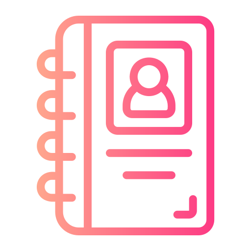 libreta de contactos icono gratis