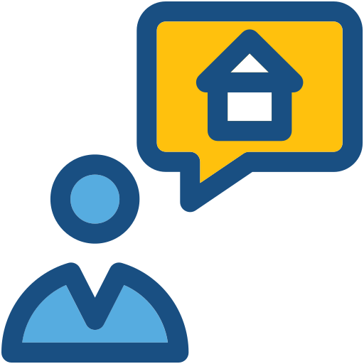chat à domicile Icône gratuit