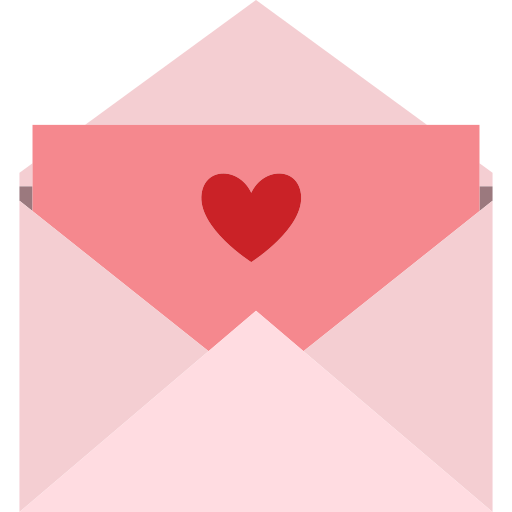 carta de amor icono gratis