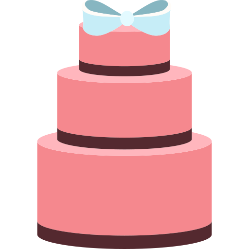 pastel de bodas icono gratis