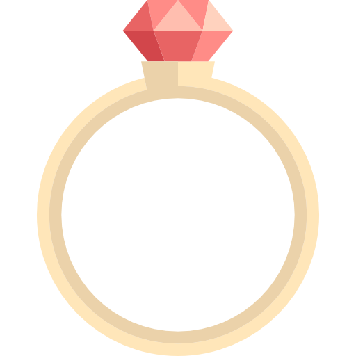 Engagement ring Special Flat icon