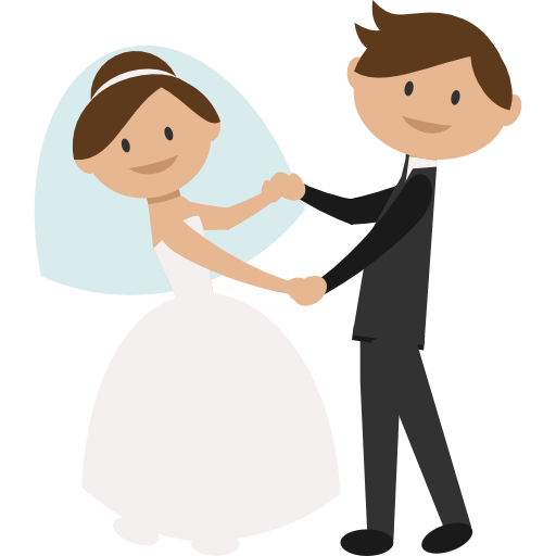 hochzeit clipart brautpaar aus