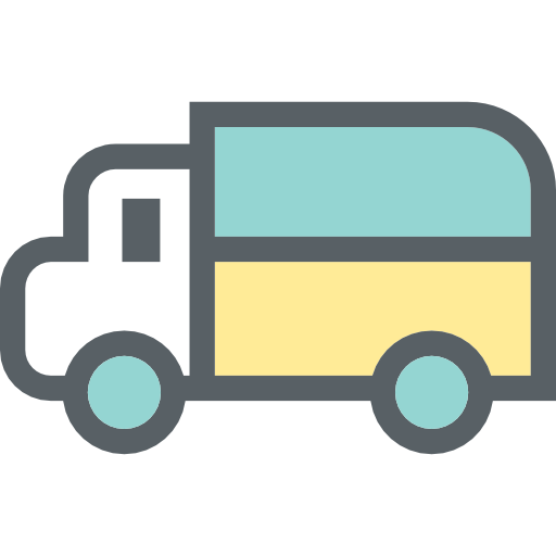 camión de reparto icono gratis