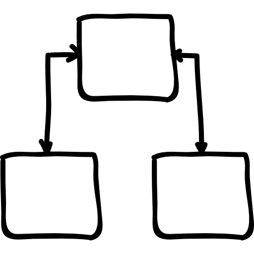 estructura jerarquica icono gratis